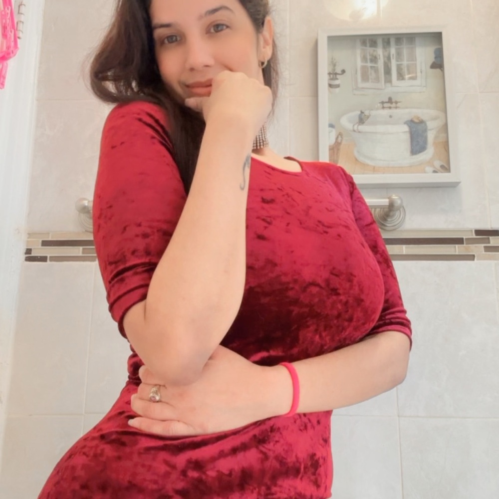 Velvet Red Dress